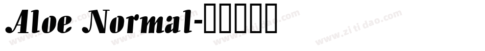 Aloe Normal字体转换